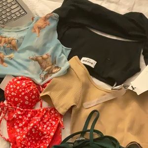 Zara / Bershka Top / Stradivarius Top / Bershka Bikini